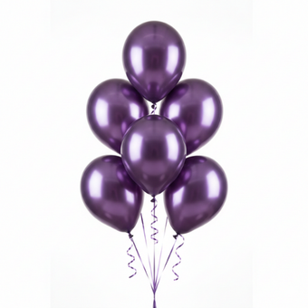 Metallic Purple Balloon Set