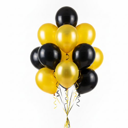Black & Yellow Balloon Set