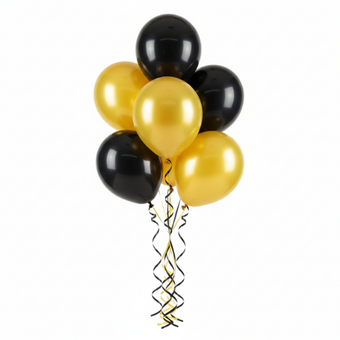 Black & Yellow Balloon Set
