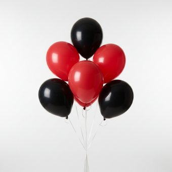 Black & Red Balloon Set