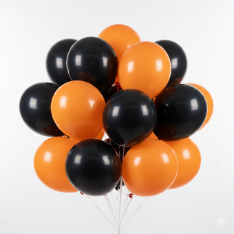 Black & Orange Balloon Set