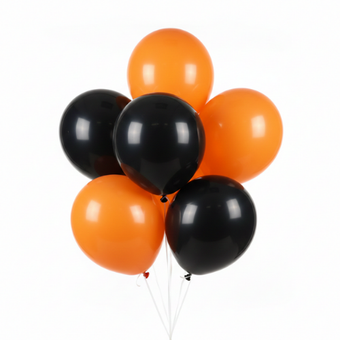 Black & Orange Balloon Set