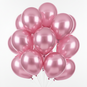 Metallic Pink Balloon Set