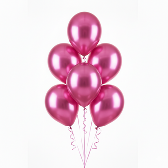 Metallic Pink Balloon Set