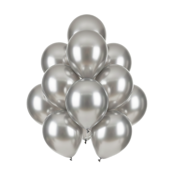 Metallic Silver Balloon Set