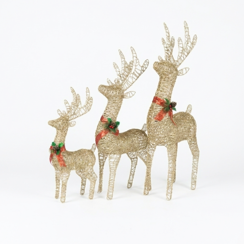 Reindeer with Glowing Lights