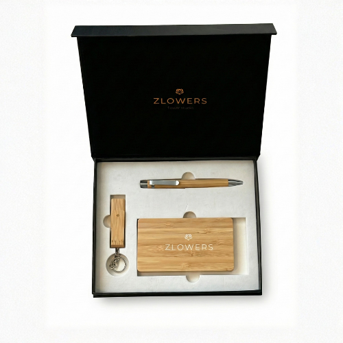 ZLOWERS – Wooden Desk Set